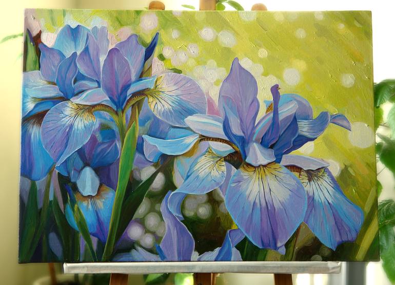 Original Floral Painting by Ekaterina Vestnikova