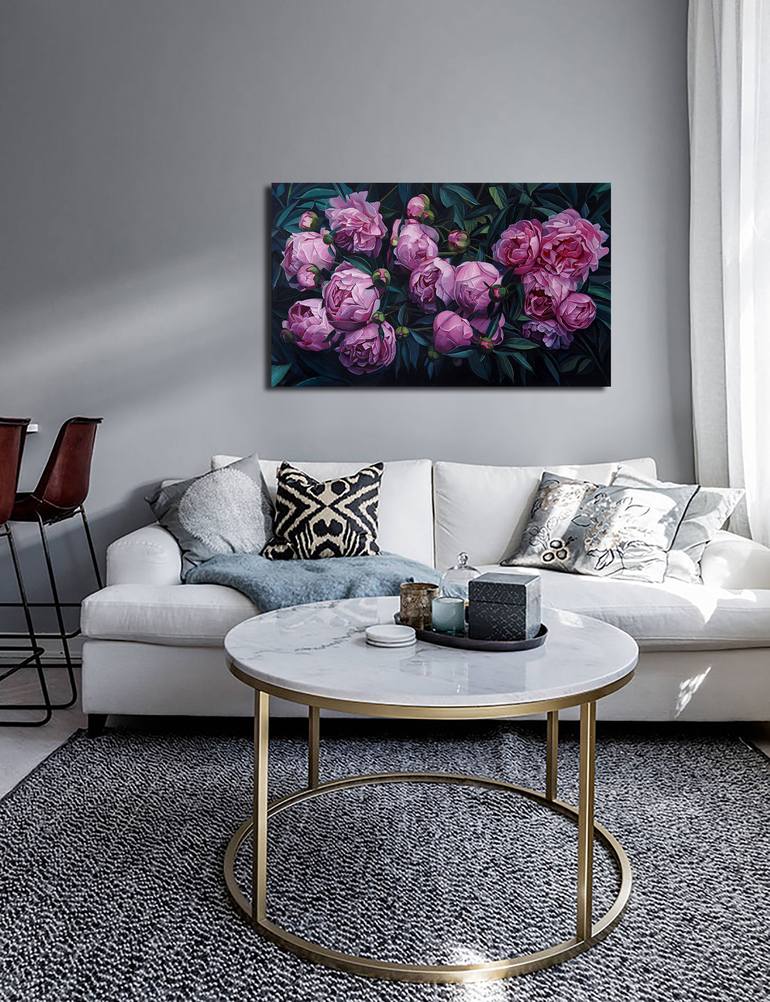 Original Photorealism Floral Painting by Ekaterina Vestnikova