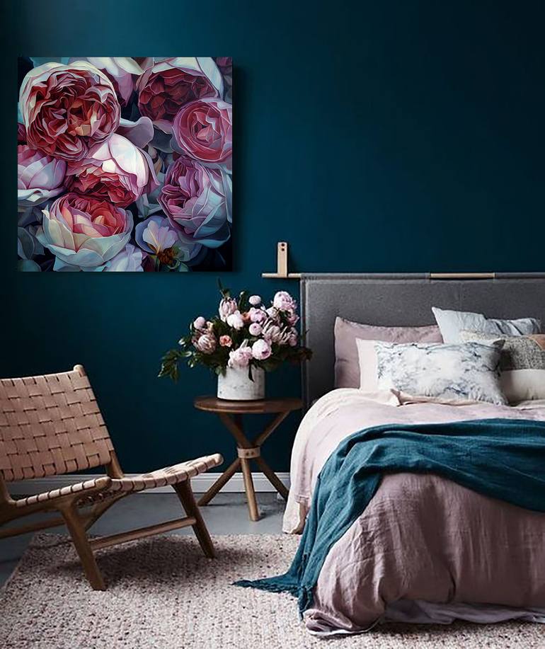 Original Floral Painting by Ekaterina Vestnikova