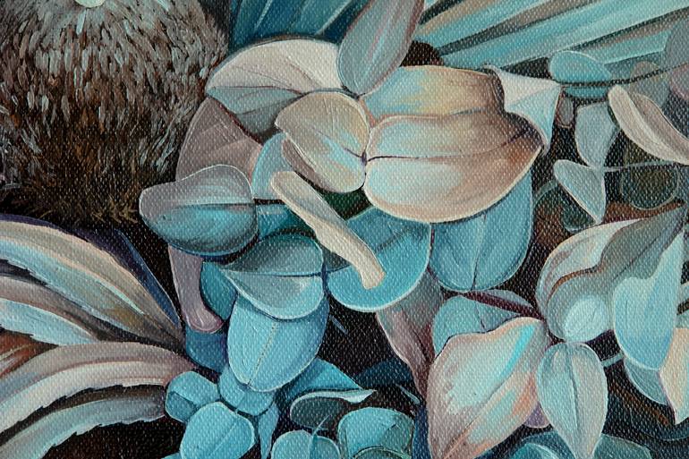 Original Art Deco Botanic Painting by Ekaterina Vestnikova