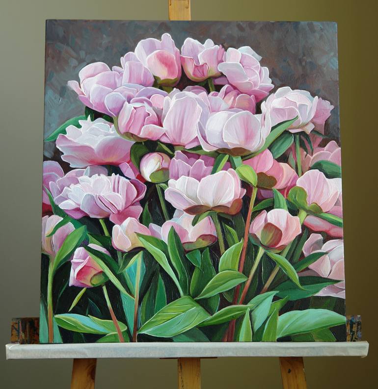 Original Floral Painting by Ekaterina Vestnikova