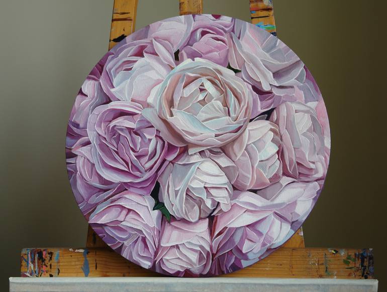 Original Floral Painting by Ekaterina Vestnikova