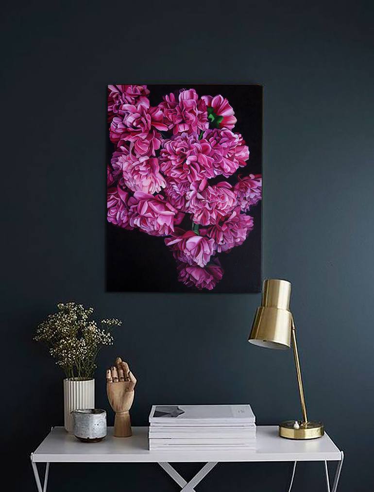 Original Minimalism Floral Painting by Ekaterina Vestnikova