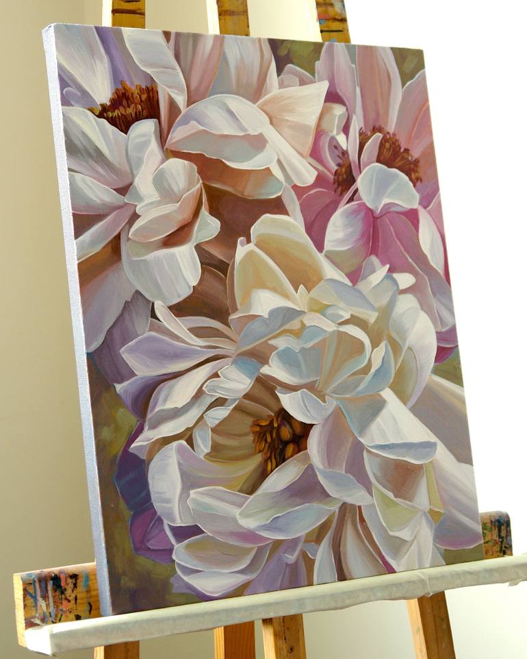 Original Floral Painting by Ekaterina Vestnikova