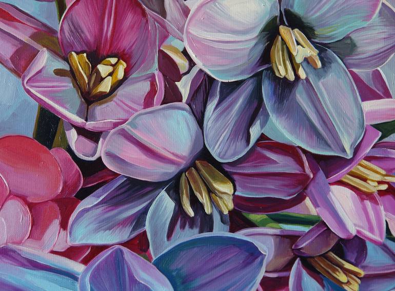 Original Fine Art Floral Painting by Ekaterina Vestnikova