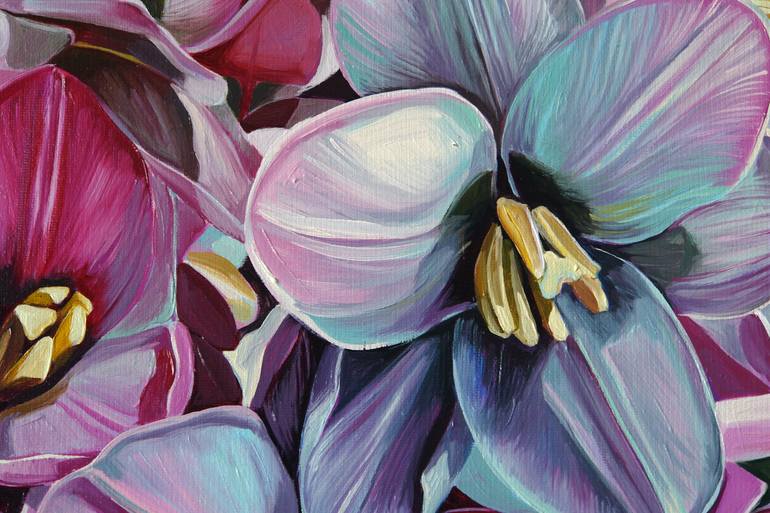 Original Fine Art Floral Painting by Ekaterina Vestnikova