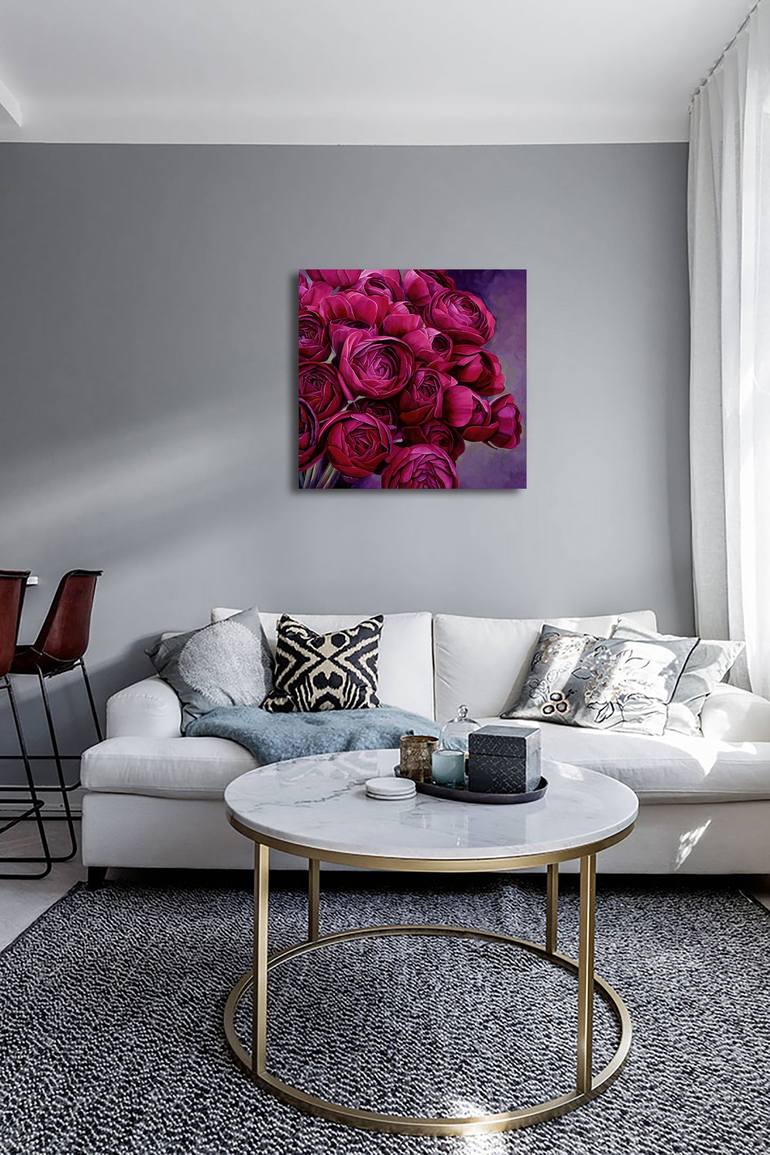 Original Fine Art Floral Painting by Ekaterina Vestnikova