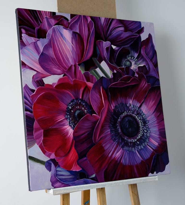 Original Fine Art Floral Painting by Ekaterina Vestnikova