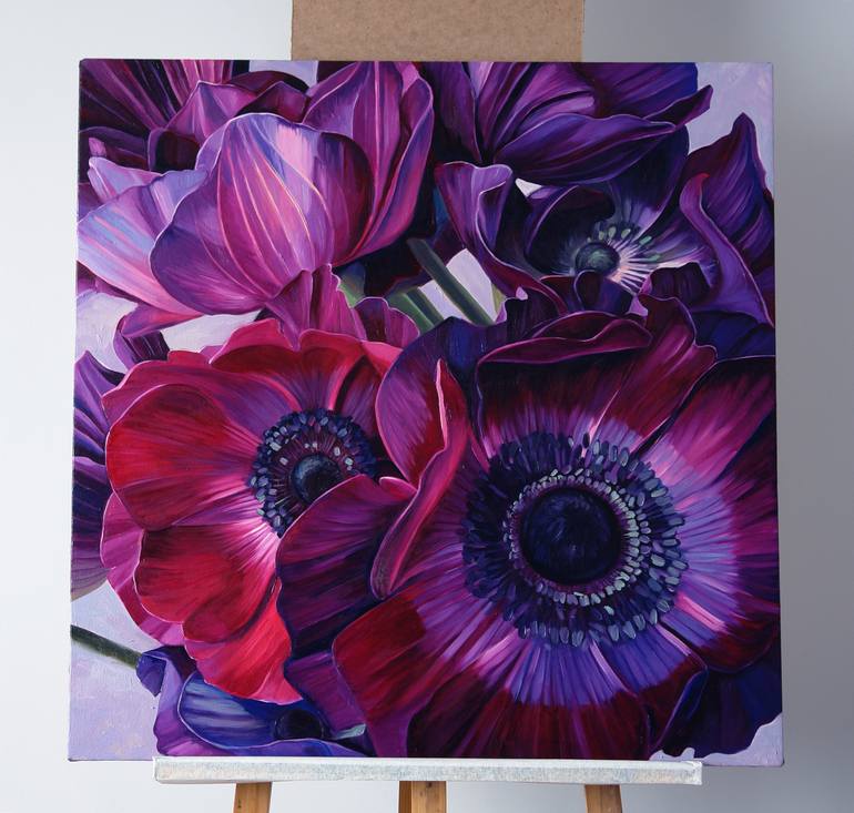 Original Fine Art Floral Painting by Ekaterina Vestnikova