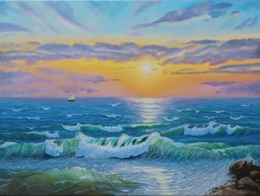 Original Realism Seascape Paintings by Olga Mart