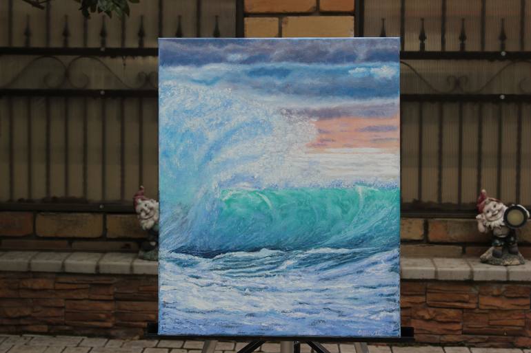 Original Fine Art Seascape Painting by Olga Mart