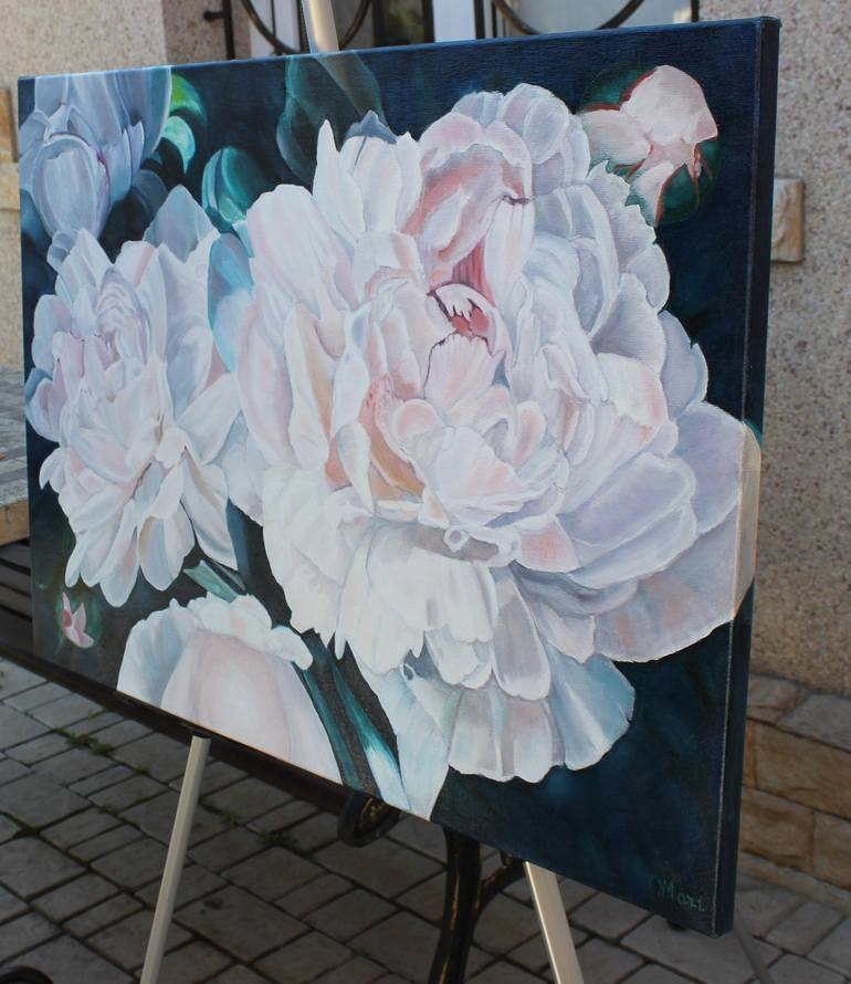 Original Floral Painting by Olga Mart