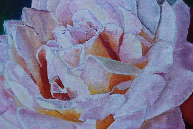 Original Art Deco Floral Painting by Olga Mart