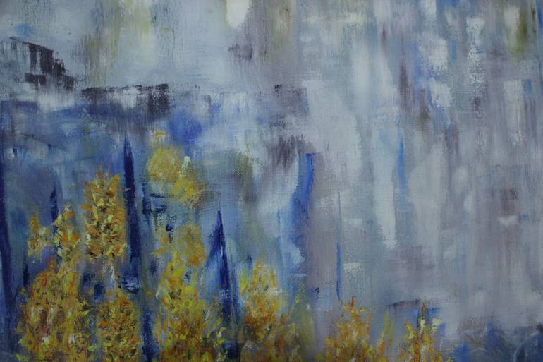 Original Abstract Expressionism Landscape Painting by Olga Mart