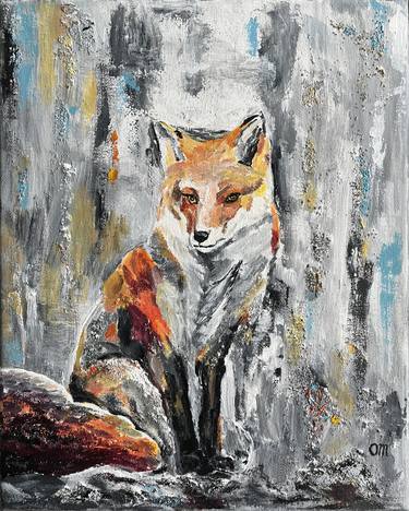 Fox painting original thumb