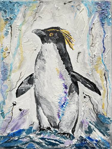 Penguin Painting Textured thumb