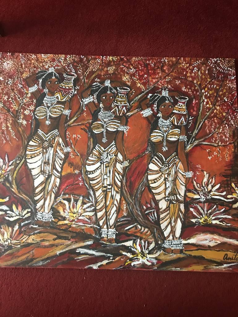 Original World Culture Painting by Anita Sahu