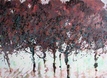 Original Abstract Expressionism Landscape Painting by Daniel Wegner