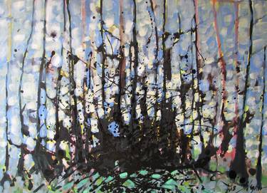 Original Abstract Expressionism Landscape Painting by Daniel Wegner