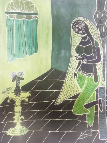 Print of Art Deco Women Paintings by Prabha Sharma