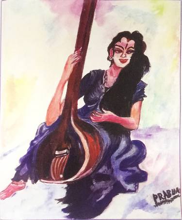 Print of Women Paintings by Prabha Sharma