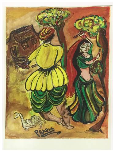 Print of Art Deco Culture Paintings by Prabha Sharma