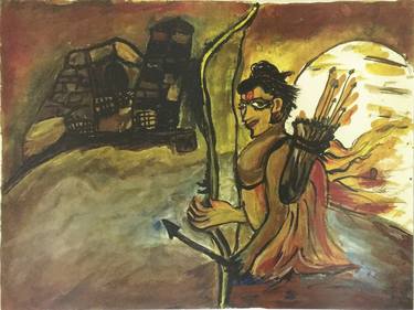 Print of Abstract Expressionism Classical mythology Paintings by Prabha Sharma