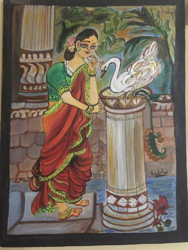 Print of Women Paintings by Prabha Sharma