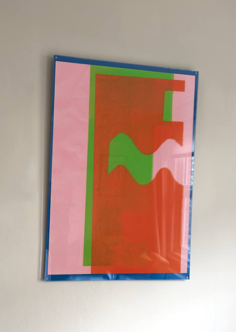 Original Abstract Printmaking by Olivia Bouzyk