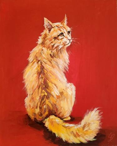Print of Fine Art Cats Paintings by Sona Petrosyan