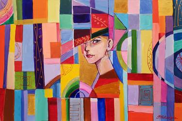 Print of Art Deco Portrait Paintings by Sona Petrosyan