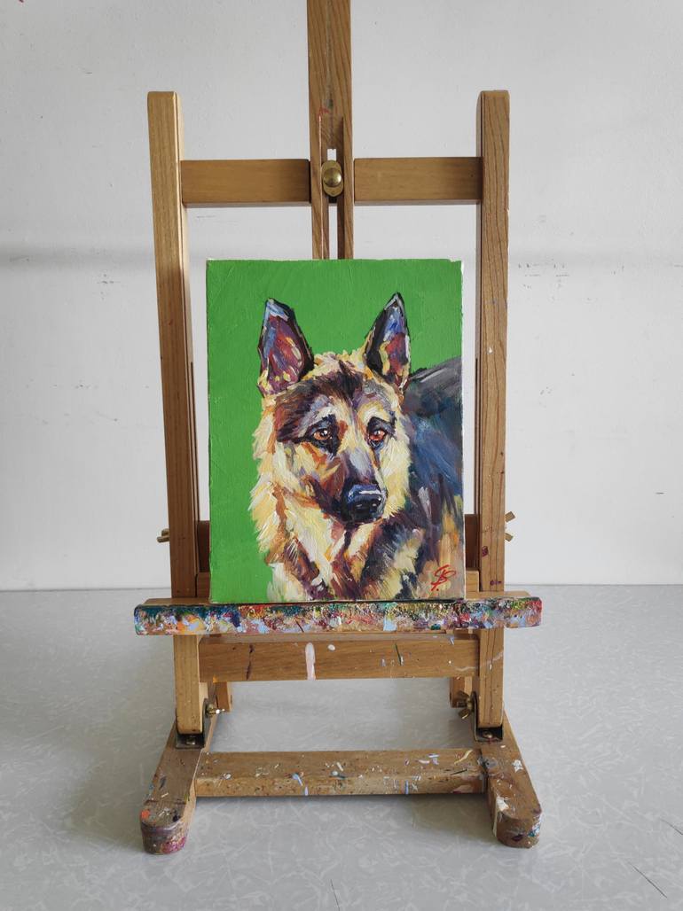 Original Fine Art Dogs Painting by Sona Petrosyan