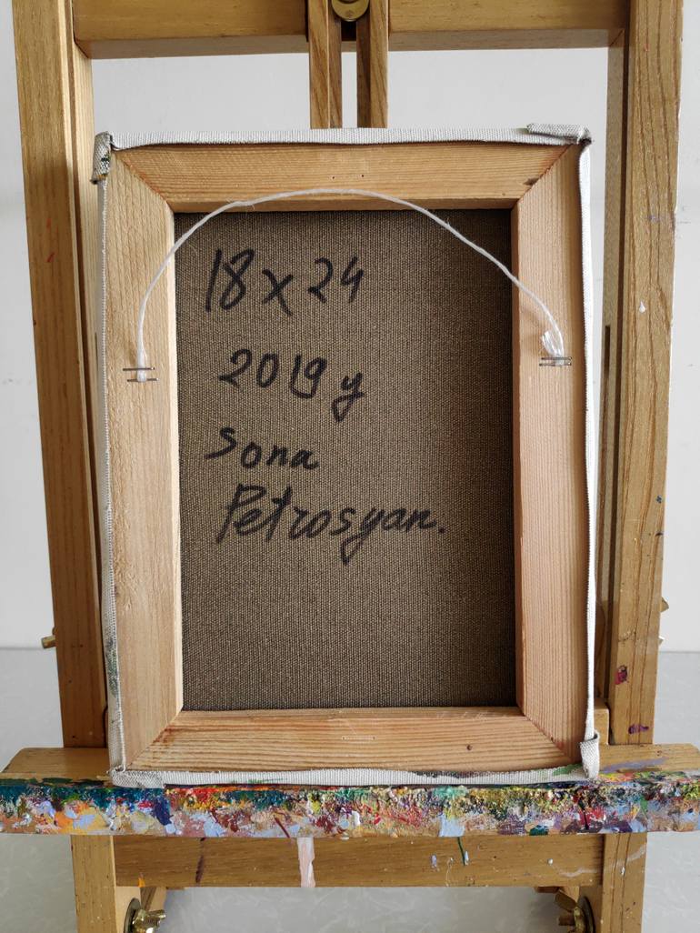 Original Figurative Dogs Painting by Sona Petrosyan