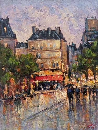 Print of Impressionism Cities Paintings by Movses Petrosyan