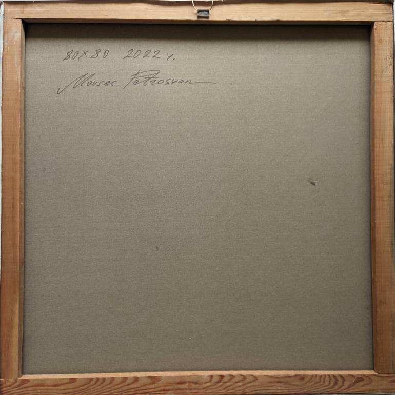 Original Abstract People Painting by Movses Petrosyan