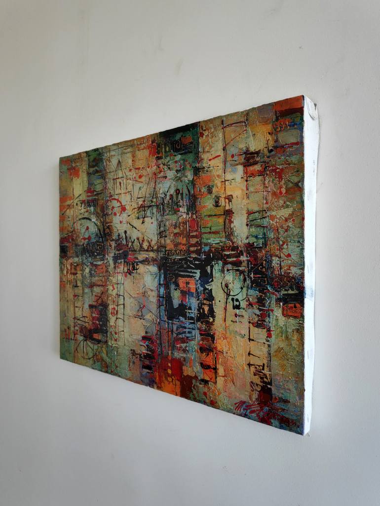 Original Abstract Painting by Movses Petrosyan