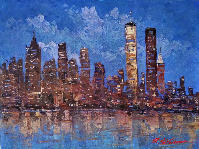 New York #1 Painting By Movses Petrosyan 