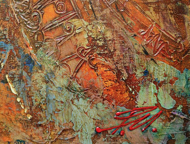 Original Conceptual Abstract Painting by Movses Petrosyan