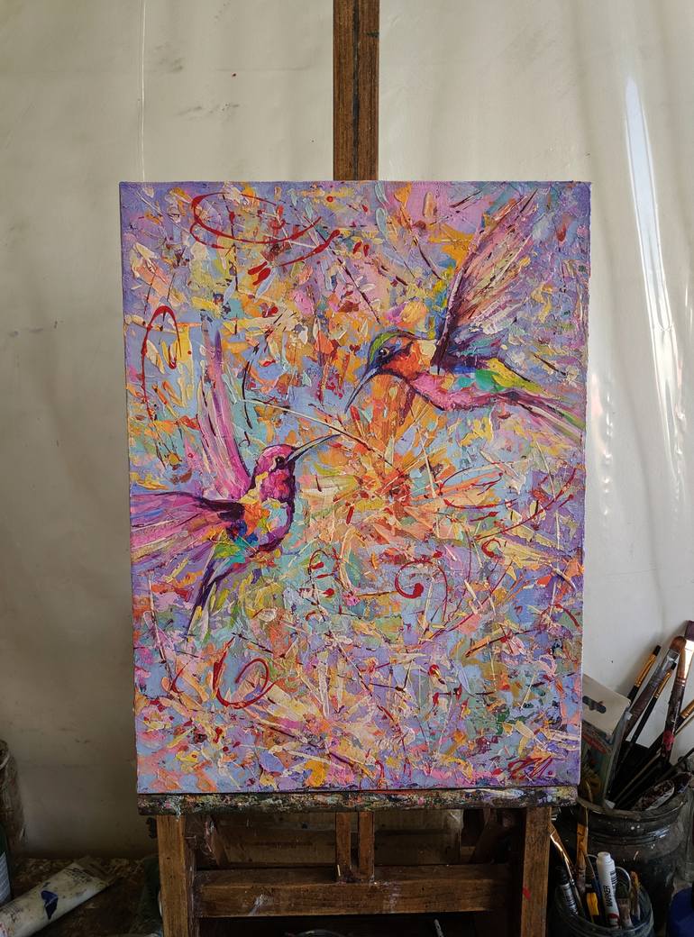 Original Abstract Animal Painting by Movses Petrosyan