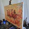 The painting is signed on the back and also comes with a certificate of authenticity.

In this painting I put together two subjects very important to me, the horses and the element of fire, creating a powerful and captivating work full of energy, power, movement and light.

At the end I use a coat of varnish, to protect it for the UV and dust.
Don't hesitate to contact me, I will be happy to answer all your questions. Thank you for your interest hope you like it!