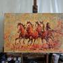 The painting is signed on the back and also comes with a certificate of authenticity.

In this painting I put together two subjects very important to me, the horses and the element of fire, creating a powerful and captivating work full of energy, power, movement and light.

At the end I use a coat of varnish, to protect it for the UV and dust.
Don't hesitate to contact me, I will be happy to answer all your questions. Thank you for your interest hope you like it!