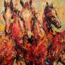 The painting is signed on the back and also comes with a certificate of authenticity.

In this painting I put together two subjects very important to me, the horses and the element of fire, creating a powerful and captivating work full of energy, power, movement and light.

At the end I use a coat of varnish, to protect it for the UV and dust.
Don't hesitate to contact me, I will be happy to answer all your questions. Thank you for your interest hope you like it!