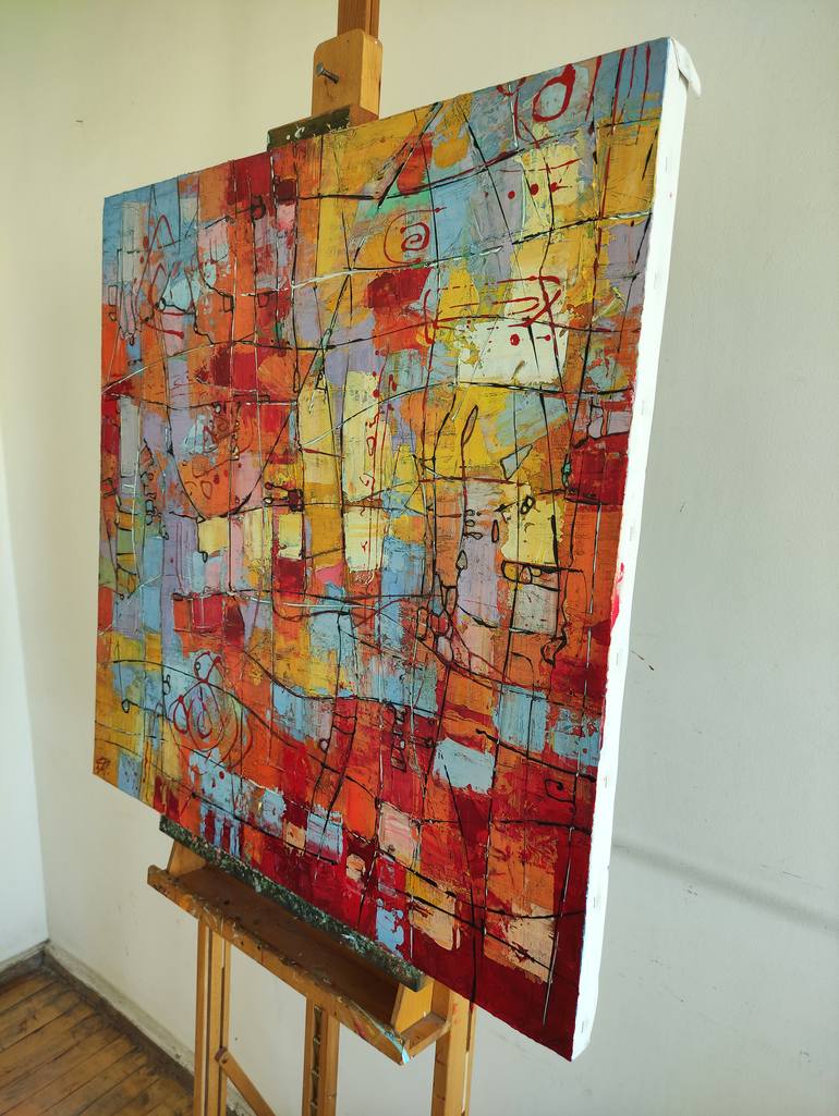 Original Abstract Painting by Movses Petrosyan