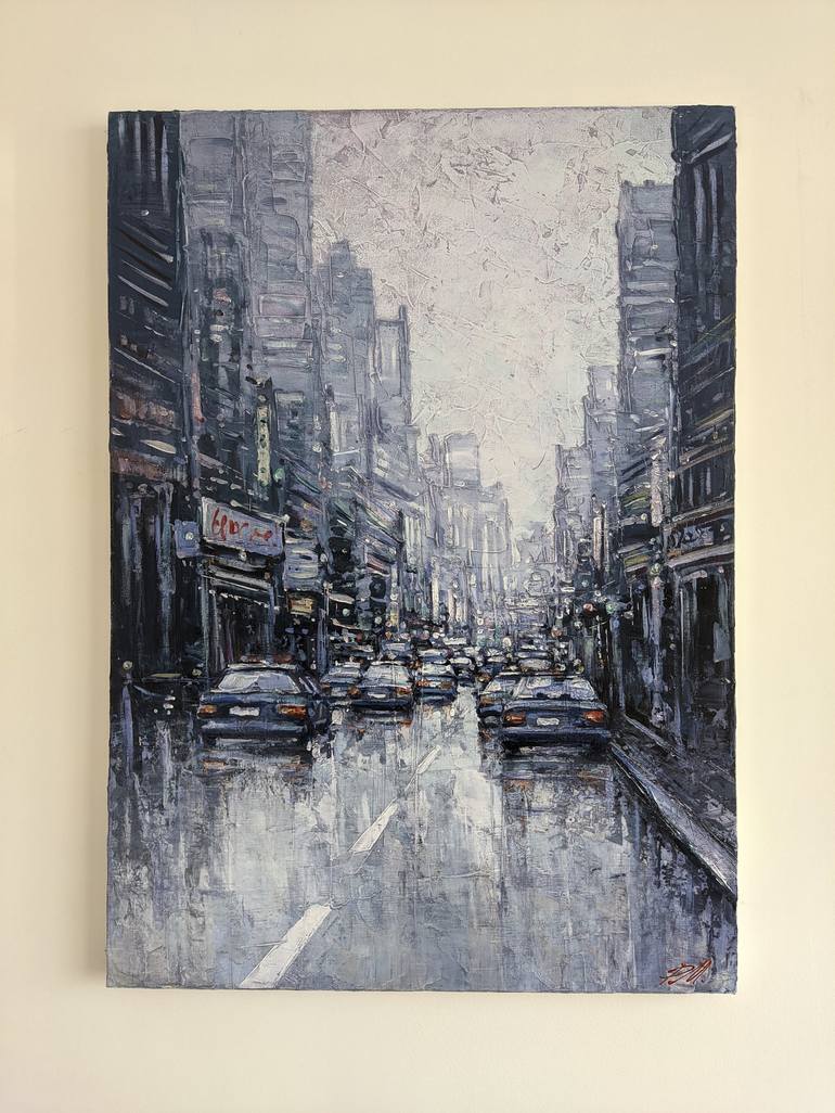 Original Cities Painting by Movses Petrosyan