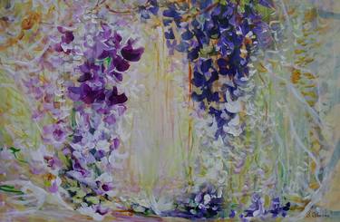 Original Abstract Expressionism Botanic Paintings by Sveta Osborne