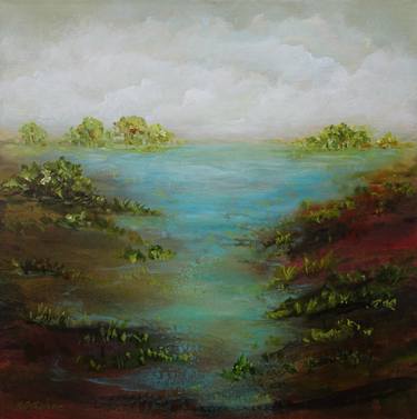 Original Abstract Expressionism Landscape Paintings by Sveta Osborne