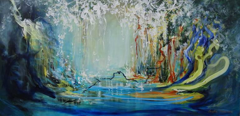 Magic Forest Painting By Sveta Osborne Saatchi Art