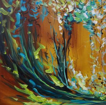 Original Abstract Garden Paintings by Sveta Osborne