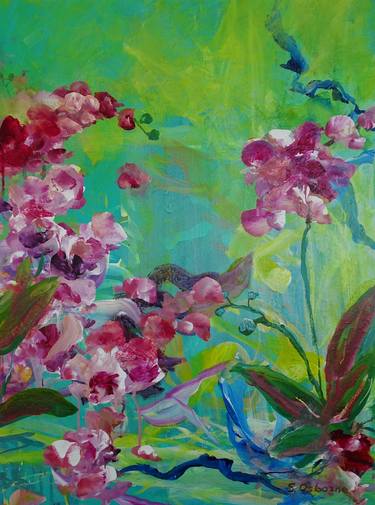 Original Abstract Expressionism Floral Paintings by Sveta Osborne