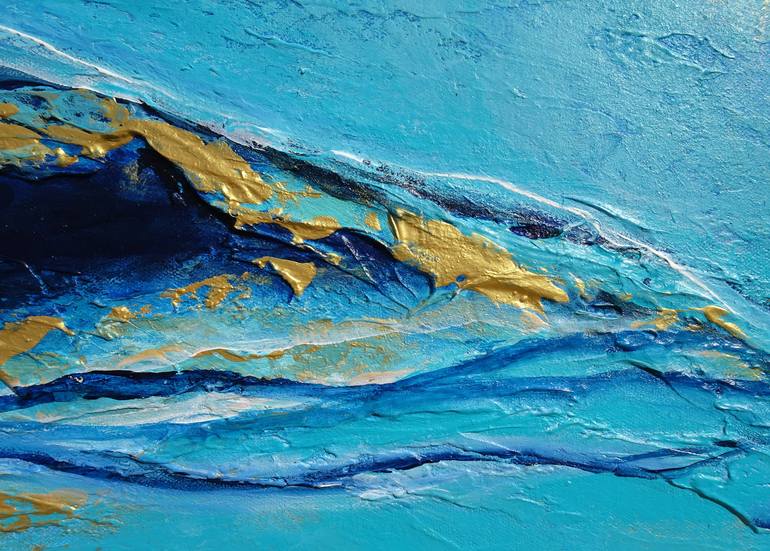 Original Abstract Seascape Painting by Sveta Osborne